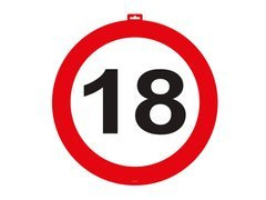 Semn de interdicție pentru decorarea ușilor 18 - 1 buc.