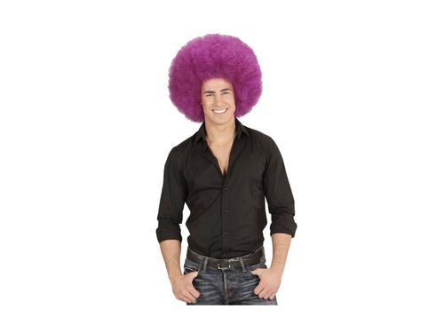 Peruca afro violet de calitate mare