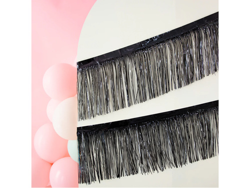 Perdea de ușă neagră - 30 cm x 300 cm