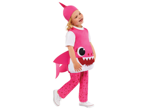 Baby Shark Mama costum roz pentru fetiță