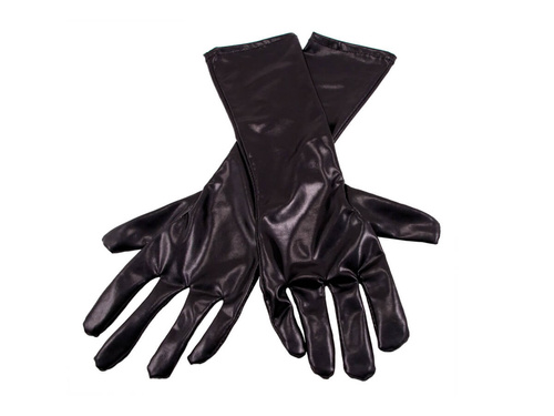 Mănuși de carnaval negre - 42 cm.