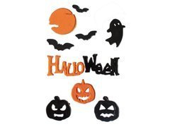 Autocolante pentru ferestre de Halloween - 1 set