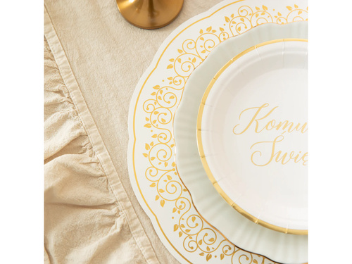 Farfurii de hârtie pentru Sfânta Împărtășanie - 18 cm - 6 buc.