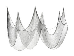 Tesatura Halloween negru - 72 x 980 cm - 1 buc.