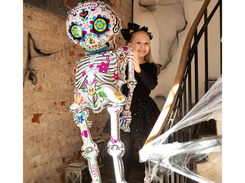 Balon de folie cu schelet mexican - 136 cm - 1 buc.