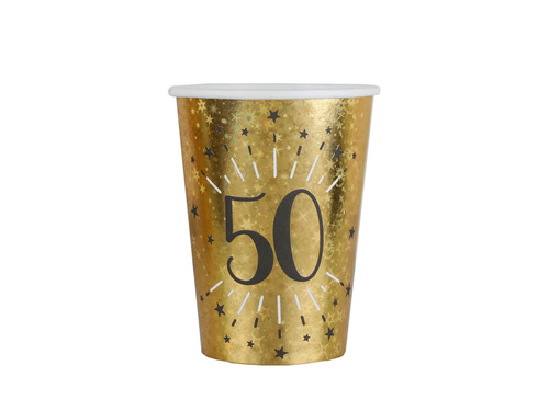 Cupe pentru a 50-a aniversare 50 Sparkling - 250 ml - 10 buc.
