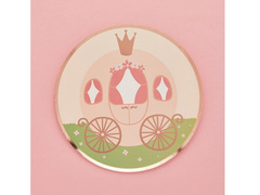 Farfurii aniversare cu căruță - 23 cm - 8 buc.