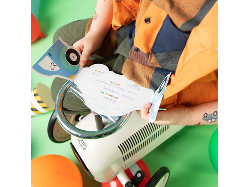 Invitații aniversare Cars - 6 buc.