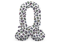 Balon vertical din folie cu numărul 0 Pantera - 41 cm - 1 buc.