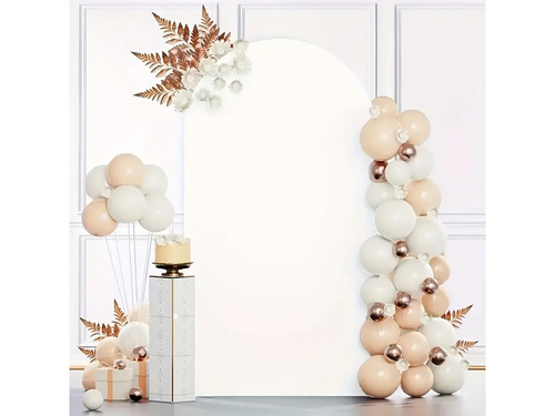 Set de cadru cu arc și capac alb -120x50 cm - 2 buc