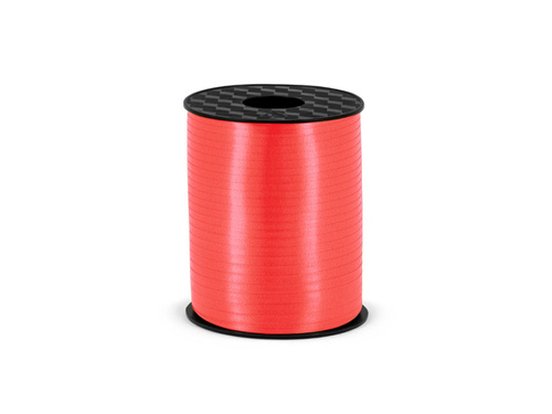 Panglică decorativă pentru baloane - pastel - roșu deschis - 458 m