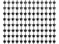 Cortina Stars negru metalic - 100 x 200 cm
