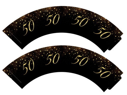 Prăjiturele spumante pentru cea de-a 50-a aniversare - 6 buc.