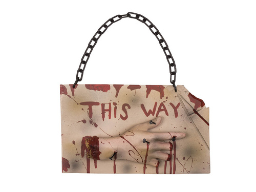 Semnul This Way - 19 x 31 cm