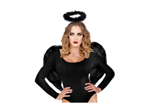 Aripi cu pene negre 50×40 cm