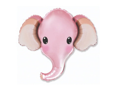 Balon folie elefant roz - 81 x 99 cm - 1 buc.