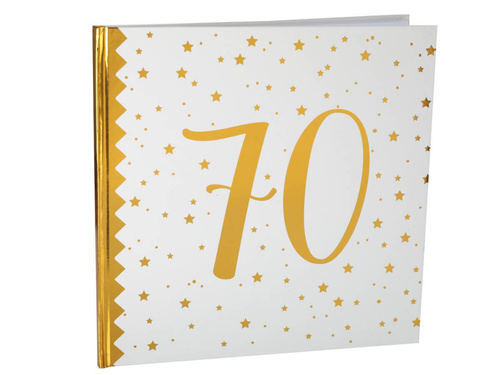 Carte de oaspeți albă tipărită 70 - 24 cm x 24 cm