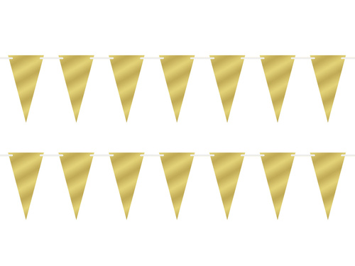 Ghirlandă banner aur - 500 cm