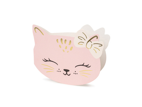 Invitații aniversare cu plicuri Cats - 6 buc.