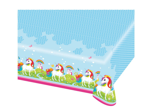 Față de masă aniversară Unicorn - 120 x 180 cm - 1 buc.