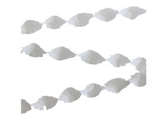 Girlanda krepowa biała - 6 m - 1 szt.