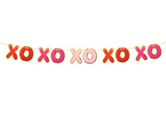 XoXo ghirlandă de hârtie - 2 m - 1 buc.