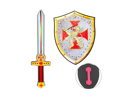 Set spadă și scut "Crusader" din spumă