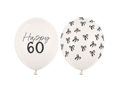 Set de baloane din latex pentru a 60-a aniversare - 30 cm - 50 buc.