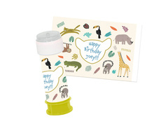 Autocolante cu bule de săpun Zoo