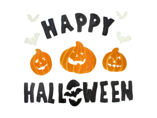 Stickere pentru ferestre Halloween fericit - 1 set