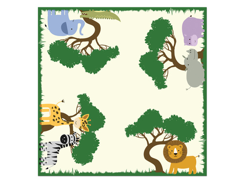 Șervețele aniversare Safari - 33 cm - 20 buc.