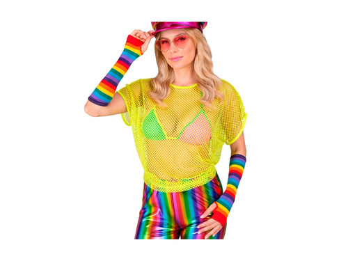 Rainbow mănuși fără degete 33 cm