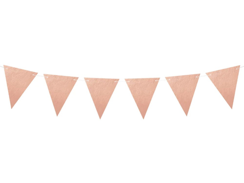 Banner steaguri roz auriu - 180 cm - 1 buc.