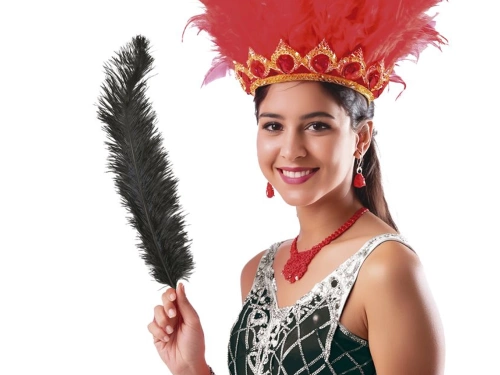 Pană de struț neagră - 50 cm - 1 buc.