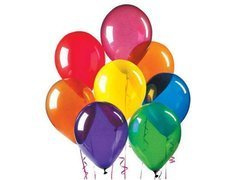 Baloane CRYSTALLIC - medii - culori mixte - 25 buc.
