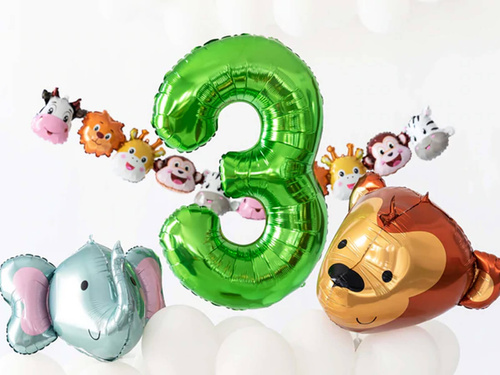 3D Monkey balon de folie - 59 x 58 cm - 1 buc.