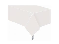 Față de masă din hârtie albă - 132 x 183 cm - 1 buc.