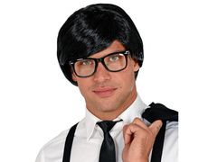 Peruca neagră pentru bărbați - 1 buc.