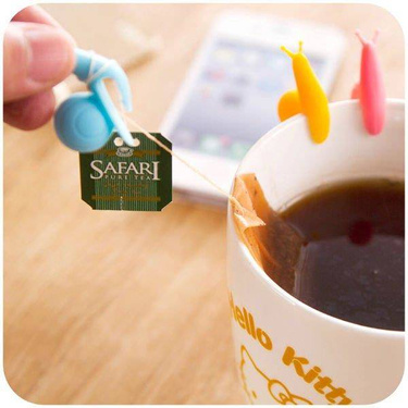 Pandantive pentru pungi de ceai Melci - 6 buc.