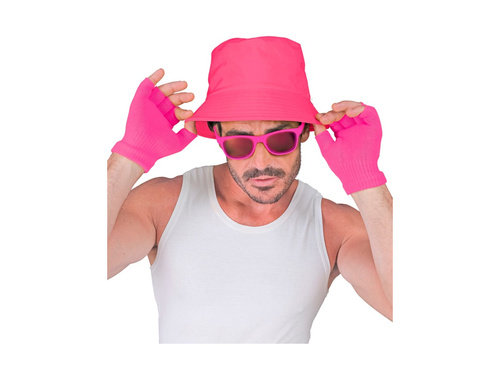 Mănuși fără degete roz neon