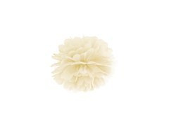 Decorațiuni florale suspendate pom pom - crem - 25 cm - 1 buc.