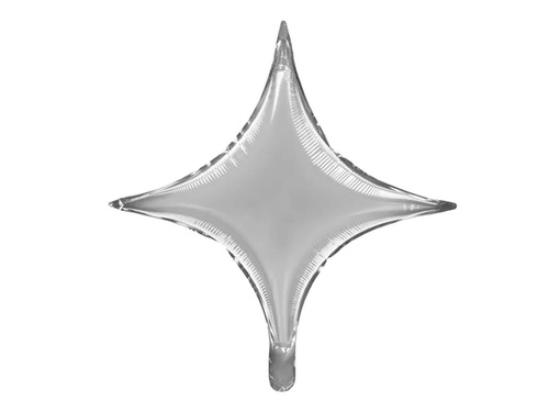 Balon cu stea argintie - 42 cm - 1 buc.