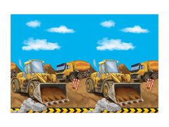 Pânză de masă aniversară Construction - 120 x 180 cm - 1 buc.