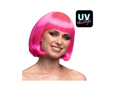 Cabaret peruca neon roz