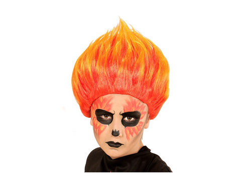 Peruca portocalie de diavol