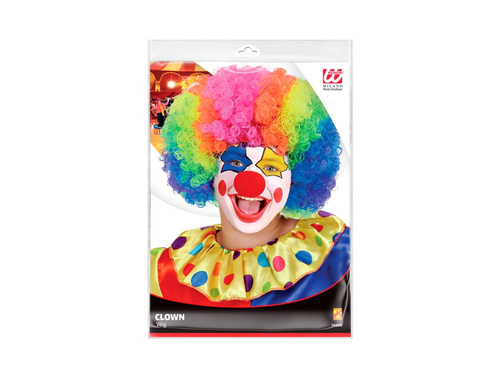 Clovn peruca multicolor afro păr