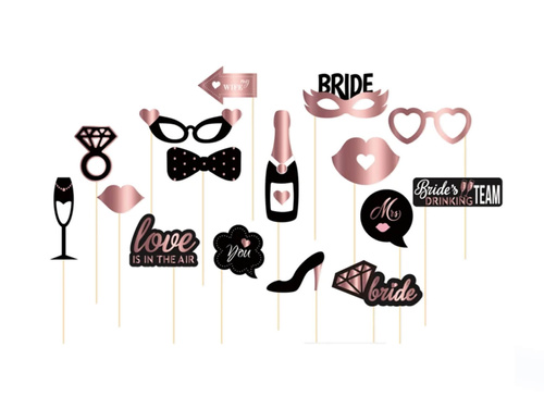 Suporturi foto pentru petrecerea burlăcițelor - 16 buc.