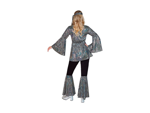 Costum disco din anii '70 - valuri argintii