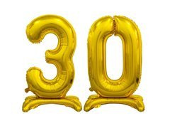 Set de baloane din folie 30 aur - 74 cm