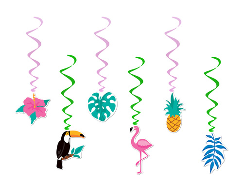 Aloha Party Decorațiuni suspendate pentru ziua de naștere hawaiiană - 6 buc.